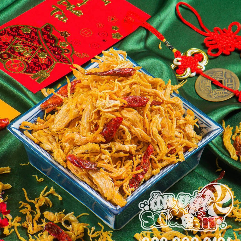 Khô gà ba vị loại 1 siêu ngon Ăn Vặt Su Xoắn
