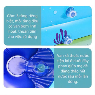Bể phao các kích thước từ 1.2m 1.8m 2.1m 2.6m 3.05m
