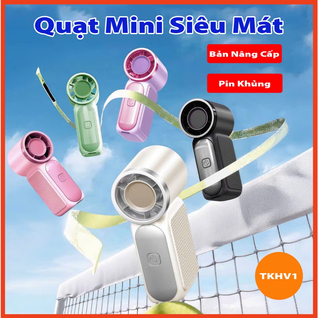 Quạt cầm tay S1 Mini tốc độ cao, 100 mức gió, pin 1800mAh làm mát nhanh, quạt tích điện S1 Mini Thiết Kế Đẹp Tiện Dụng