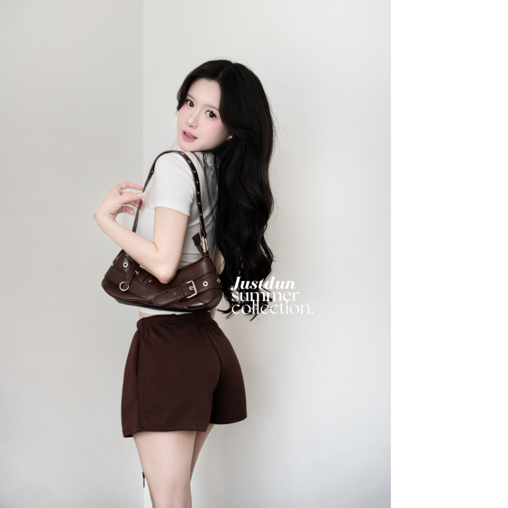 Quần Short Nỉ Umi Hàn Mịn Mát Mùa Hè Basic Nhiều Màu JUSTDUN - H12