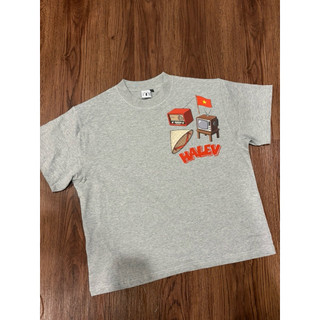 Áo thun Boxy Halev Brand yêu nước Sticker dân gian Form rộng nam nữ chất Cotton Premium 260gsm
