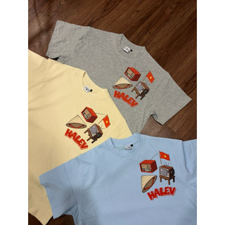 Áo thun Boxy Halev Brand yêu nước Sticker dân gian Form rộng nam nữ chất Cotton Premium 260gsm