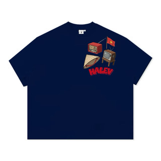 Áo thun Boxy Halev Brand yêu nước Sticker dân gian Form rộng nam nữ chất Cotton Premium 260gsm