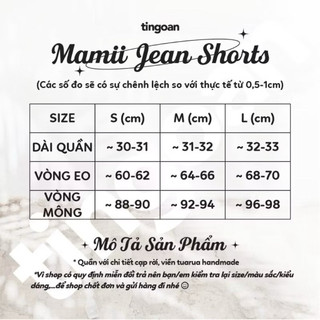 QUẦN SHORT JEANS TRẮNG SIZE S TI NGOAN