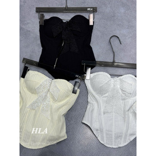 QCL1 7691 Áo cup nơ ren lưng chun mới về siêu xinh(Freesize)