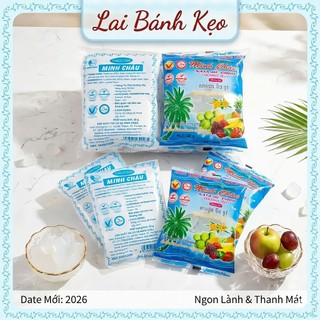 [Combo 2-5-10 Túi] Thạch Dừa Cào Minh Châu Túi 22 Gói - Giòn Dai, Thanh Mát