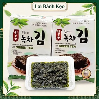 [COMBO 1-2-3 Bịch] Rong Biển Trà Xanh K•FISH, Nhập Khẩu Hàn Quốc (16gói ×4g)