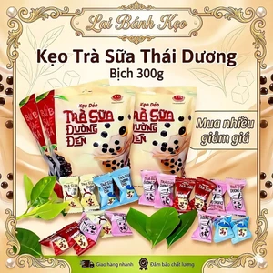 Bán Sỉ Bịch Kẹo Dẻo Trà Sữa Đường Đen Thái Dương TL: 300g (60-65 viên)