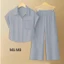 Set Đồ Nữ Sơ Mi 10 Màu, , Tay Hến, Quần Ống Suông chất liệu Đũi Tơ Xước- Minh Thư 2k8 Fashion
