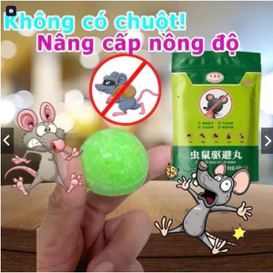 BỘ 3 gói = 30viên băng phiến đuổi chuột an toàn cho gia đình thành phần thực vật bạc hà và long não