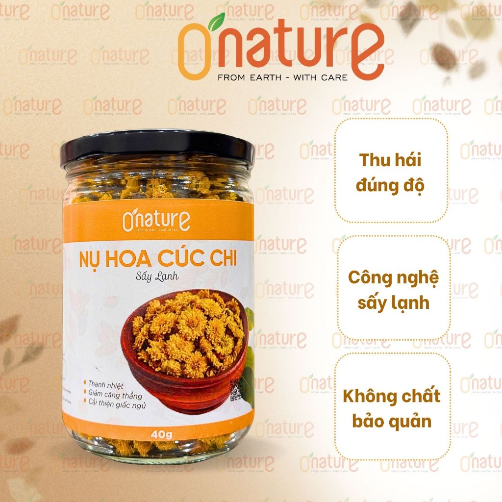 Nụ Hoa Cúc Chi Sấy Lạnh - O'Nature - Loại Cao Cấp