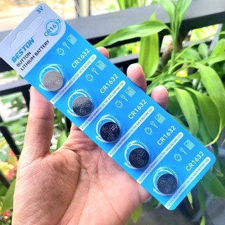 Vỉ 5 viên pin cúc áo 3V Beston CR1632 loại lithium (coin cell)
