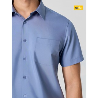 Áo sơ mi nam YODY vạt ngang phom regular, có túi phom trẻ trung công sở MOSS26A011