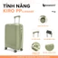 Vali Du Lịch Bamozo Kiro Size 20/24/28 Nhựa PP Cao Cấp Chống Vỡ, Khoá Kéo Chống Rạch_Kiro
