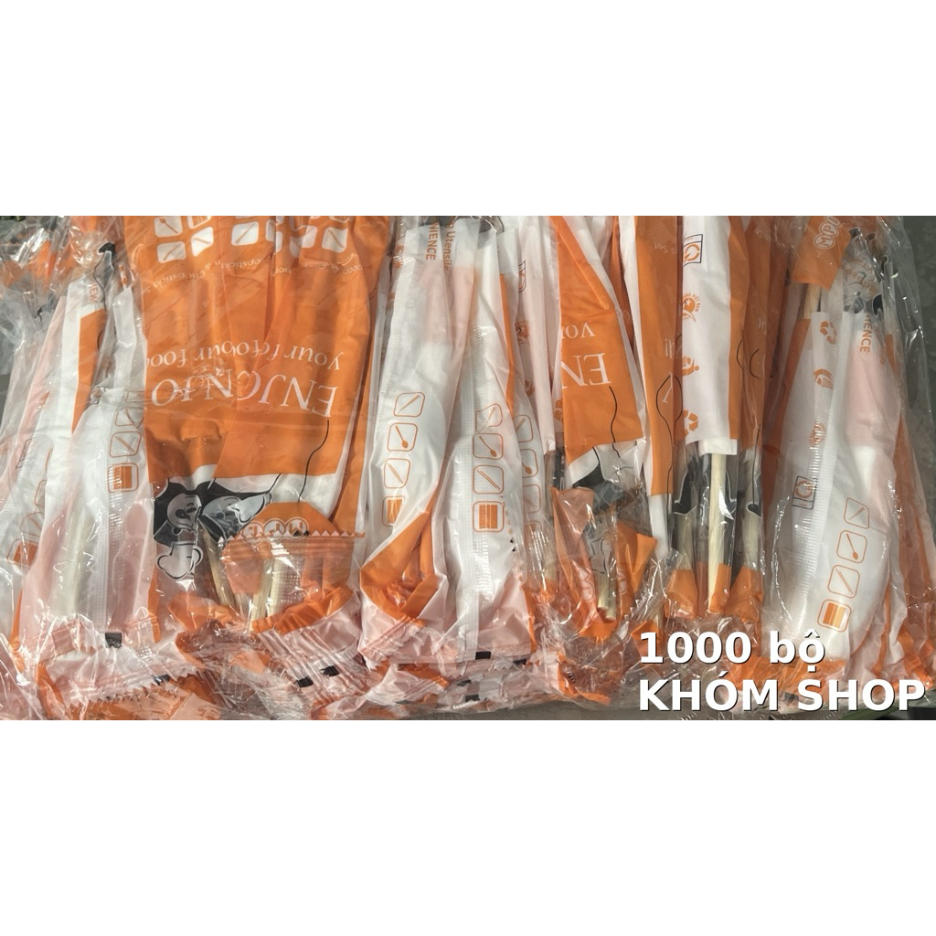 1.000 bộ Đũa Muỗng Tăm Khăn Giấy (từng bịch nhựa riêng), sản phẩm tiện dùng 1 lần