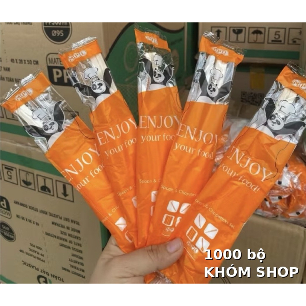 1.000 bộ Đũa Muỗng Tăm Khăn Giấy (từng bịch nhựa riêng), sản phẩm tiện dùng 1 lần