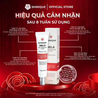 SHINIQUE MELA Skin Whitening Cream - Kem Dưỡng Da Hỗ Trợ Cải Thiện Nám và Không Đều Màu, Dưỡng Sáng Da - 30g