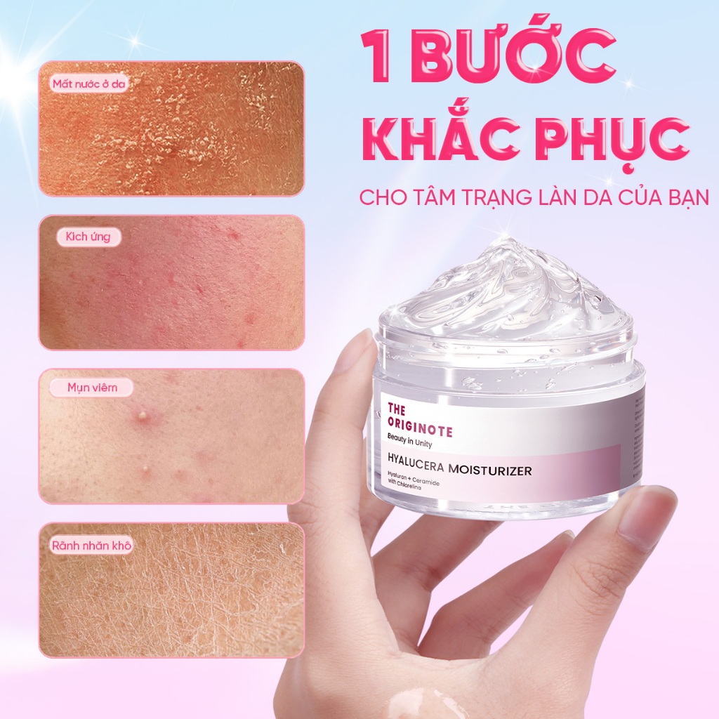 [MUA 2 GIẢM 44%] Combo 2 kem dưỡng ẩm The Originote dưỡng ẩm da mặt dưỡng ẩm makeup kem dưỡng da Moisturizer 50g*2