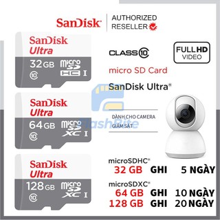 Thẻ nhớ Micro SDHC-SDXC 32GB/64GB/128GB/256GB/512GB/1TB Sandisk class 10 (100MB/s)