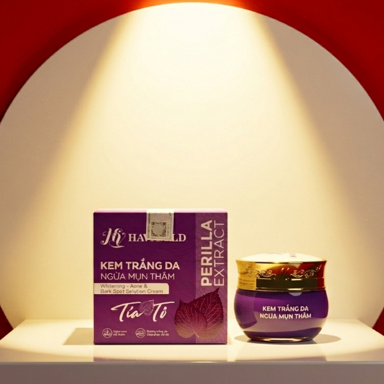 Kem Tía Tô 10g - Kem Face Mờ Thâm Mụn, Hỗ Trợ Tái Sinh Làn Da Hư Tổn - Havigold (Tím-Trắng)