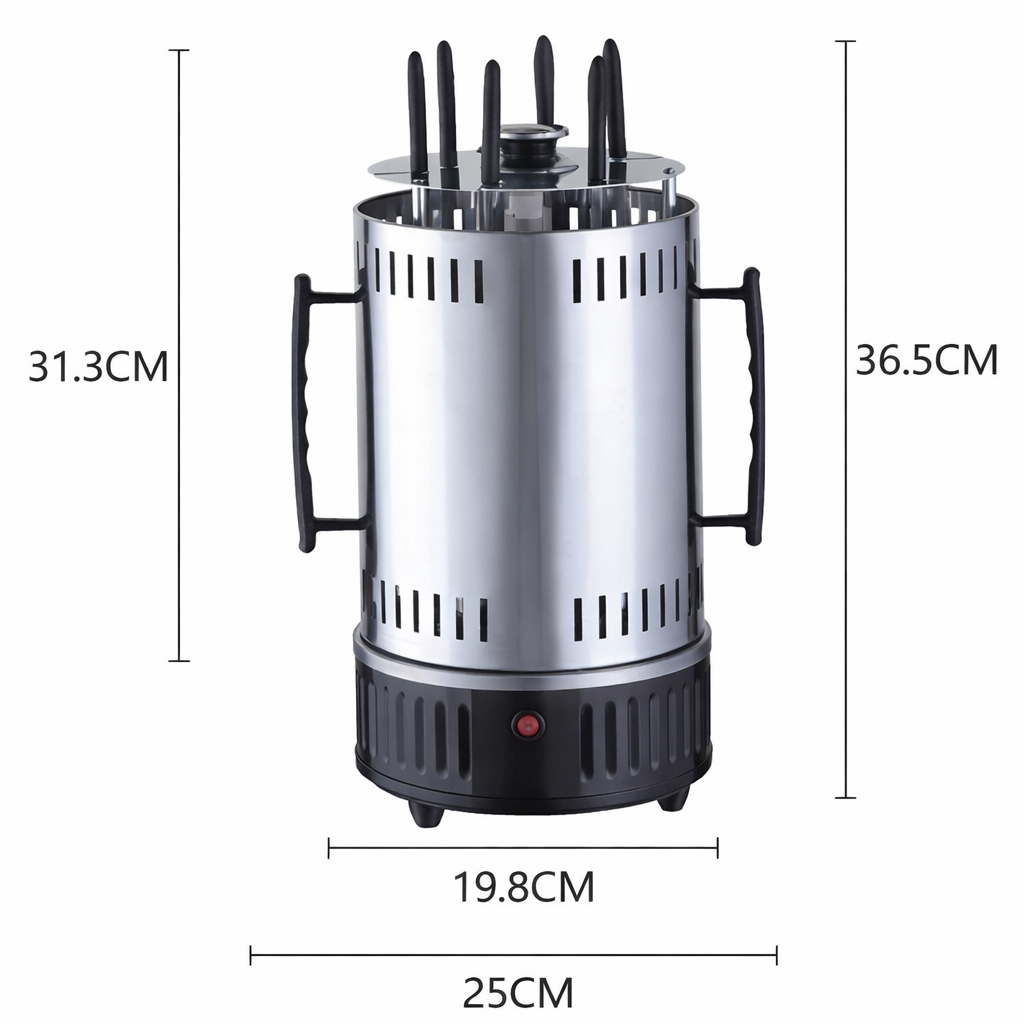 Bếp nướng hải sản DORON 2800W quay tự động 360 độ, thịt chín đều