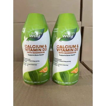 Nước Uống Bổ Sung Canxi Và Vitamin D3 Nature’s Way Calcium + Vitamin D3 Liquid 480ml