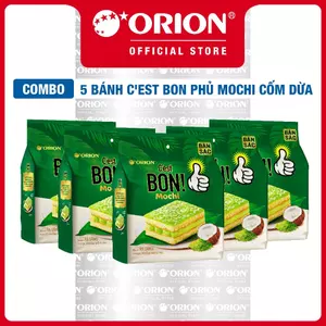 Combo 5 Túi Bánh Cest Bon Mochi Cốm Dừa (5 Gói/Túi)