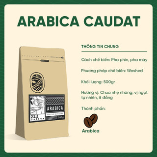 [Combo 2 túi] Cà Phê Arabica Cầu Đất Nguyên Chất Rang Mộc ZILI COFFEE - ĐẬM VỪA, CHUA NHẸ, HẬU NGỌT [500g x 2 túi]