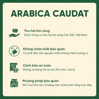 [Combo 2 túi] Cà Phê Arabica Cầu Đất Nguyên Chất Rang Mộc ZILI COFFEE - ĐẬM VỪA, CHUA NHẸ, HẬU NGỌT [500g x 2 túi]