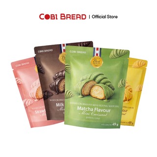 [Hoả tốc HCM] [Chuối] Bánh Snack Mini Croissant Phủ Hương Chuối Cobi Bread