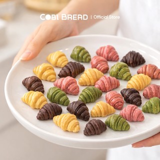 [Hoả tốc HCM] [Chuối] Bánh Snack Mini Croissant Phủ Hương Chuối Cobi Bread