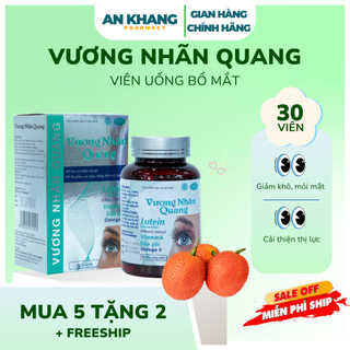 Viên Uống Bổ Mắt Vương Nhãn Quang - Hỗ Trợ Tăng Cường Thị Lực, Giảm Mỏi Mắt Cho Trẻ Em & Người Lớn - Hộp 30 Viên