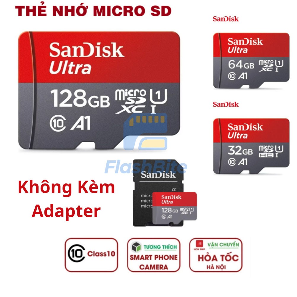 [CHÍNH HÃNG] Thẻ Nhớ SanDisk SD Card 16GB–1TB High Speed for Camera, Phone & Drone