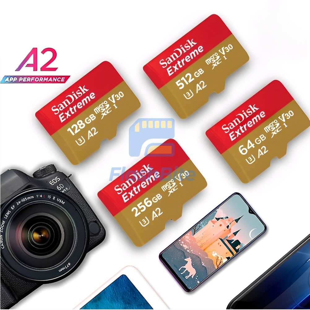 Thẻ Nhớ MicroSDXC SanDisk Extreme V30 A2 64GB - 128GB - 256GB - 512GB - 1 TB