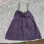 Áo hai dây yếm dáng babydoll màu nâu chấm bi chất thô đũi dày dặn thắt nơ ASN065 - Tiktik