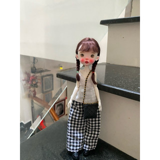 Set áo dây quần dài caro size blythe(size khác ib shop)