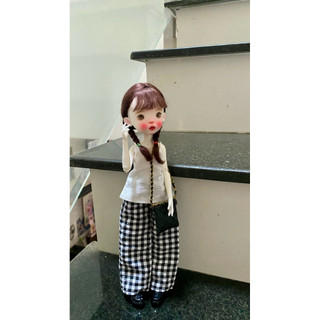 Set áo dây quần dài caro size blythe(size khác ib shop)