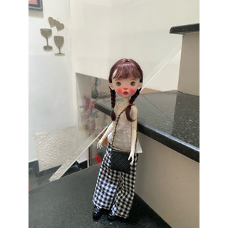 Set áo dây quần dài caro size blythe(size khác ib shop)