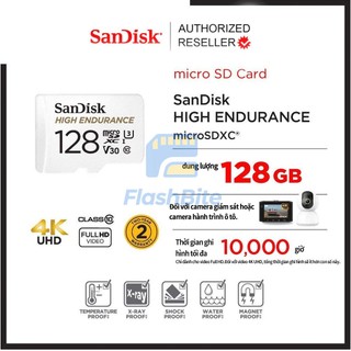 Thẻ nhớ SanDisk High Endurance microSDX SDSQQNR-GN6IA(32GB/64GB/128GB/512GB) - Bảo hành 24 tháng