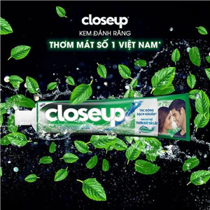 Kem đánh răng Closeup sạch khuẩn thơm mát bạc hà 230g