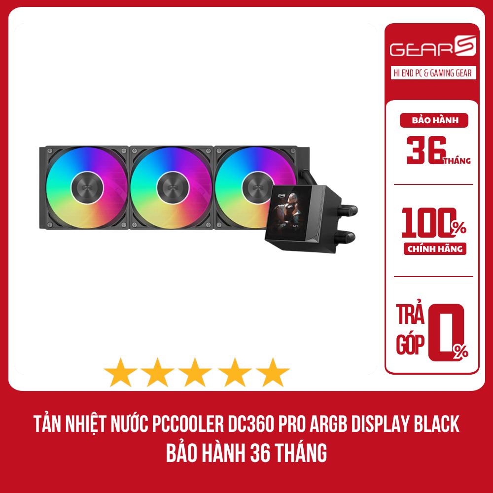 [Full Vat] Tản nhiệt AIO PCCOOLER DC360 Pro ARGB Display - Bảo hành 36 ...