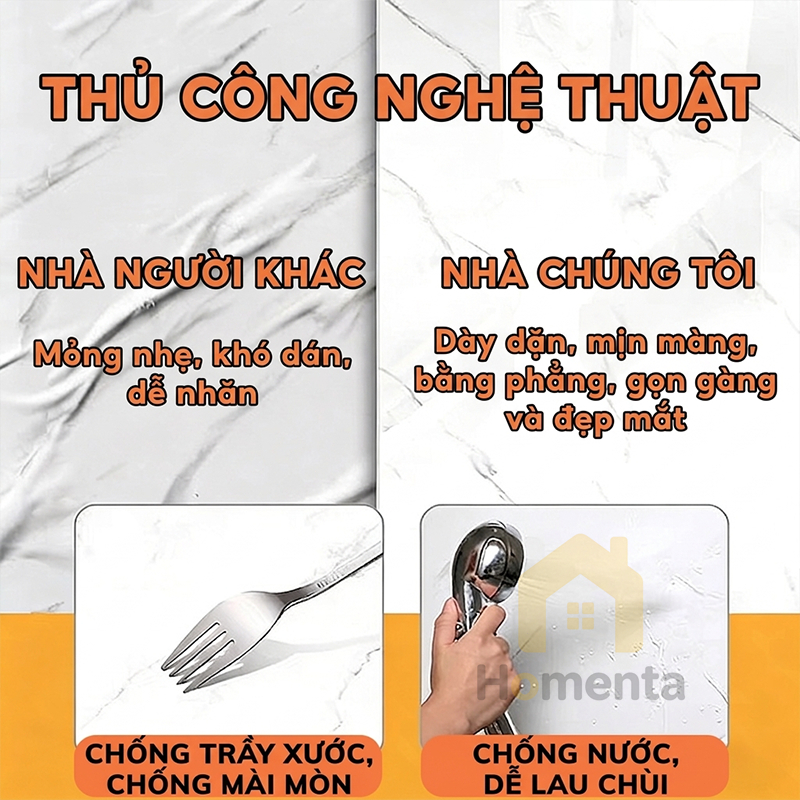 Giấy Dán Tường Xốp Dán Tường Vân Đá Giả PVC Cho Phòng Ngủ Và Phòng Khách Cách Nhiệt Chống Dầu Mỡ Chống Thấm Phủ Bóng