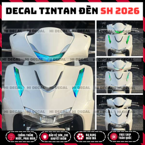 Decal titan dán đèn SH 2026, trang trí xe, bảo vệ đèn