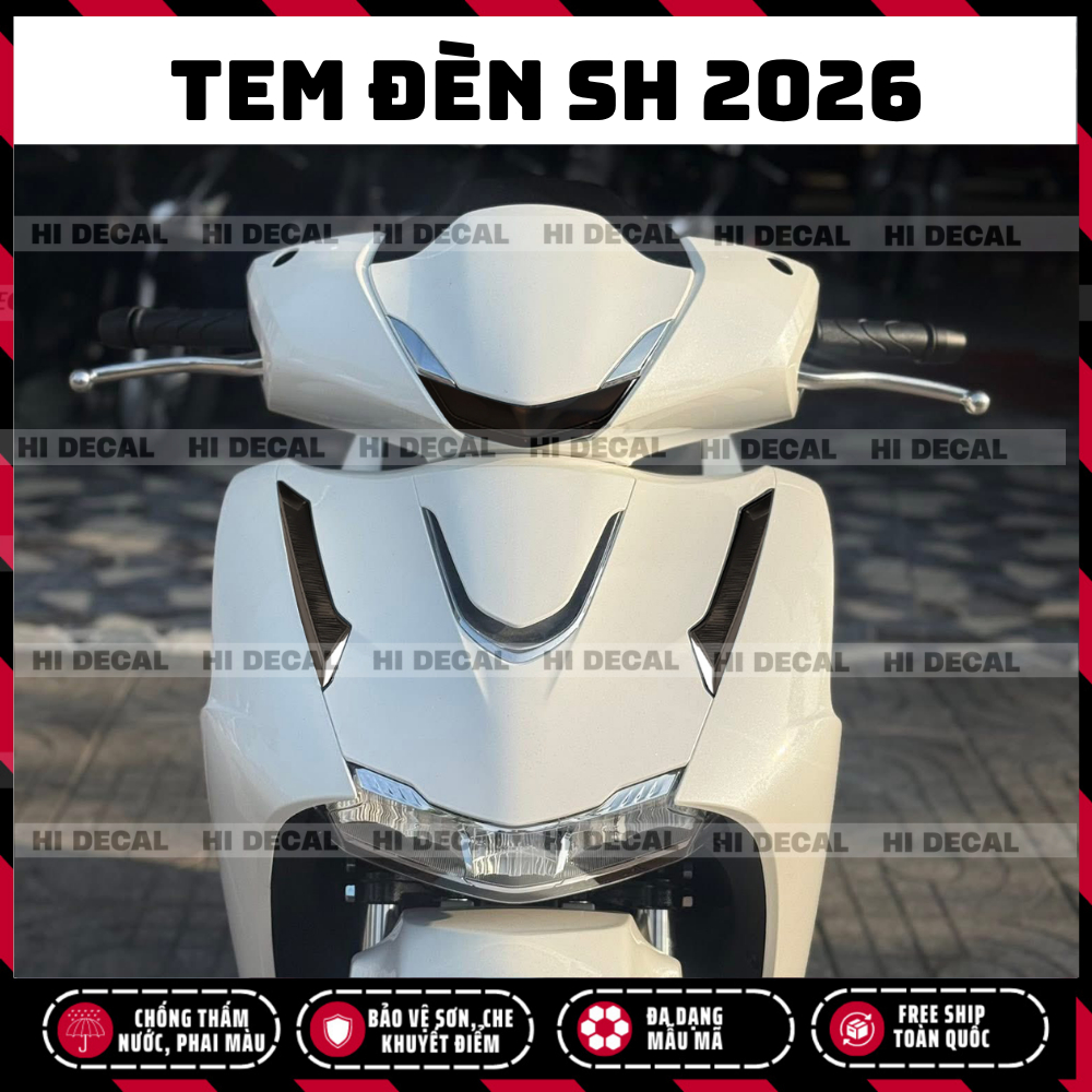 Decal titan dán đèn SH 2026, trang trí xe, bảo vệ đèn