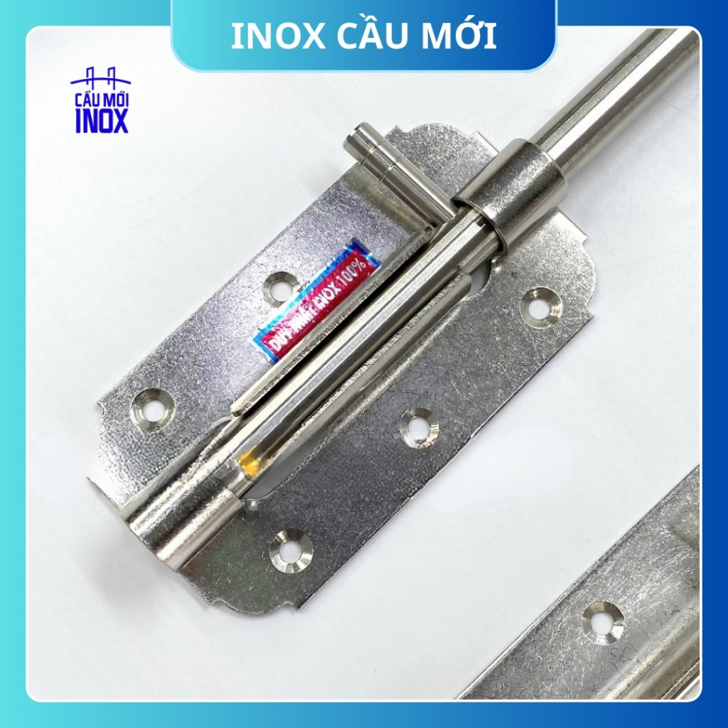 Chốt cửa dọc Inox 304, chốt cửa đuôi chuột, chốt cửa gỗ, sắt, nhôm bằng inox dài 40cm