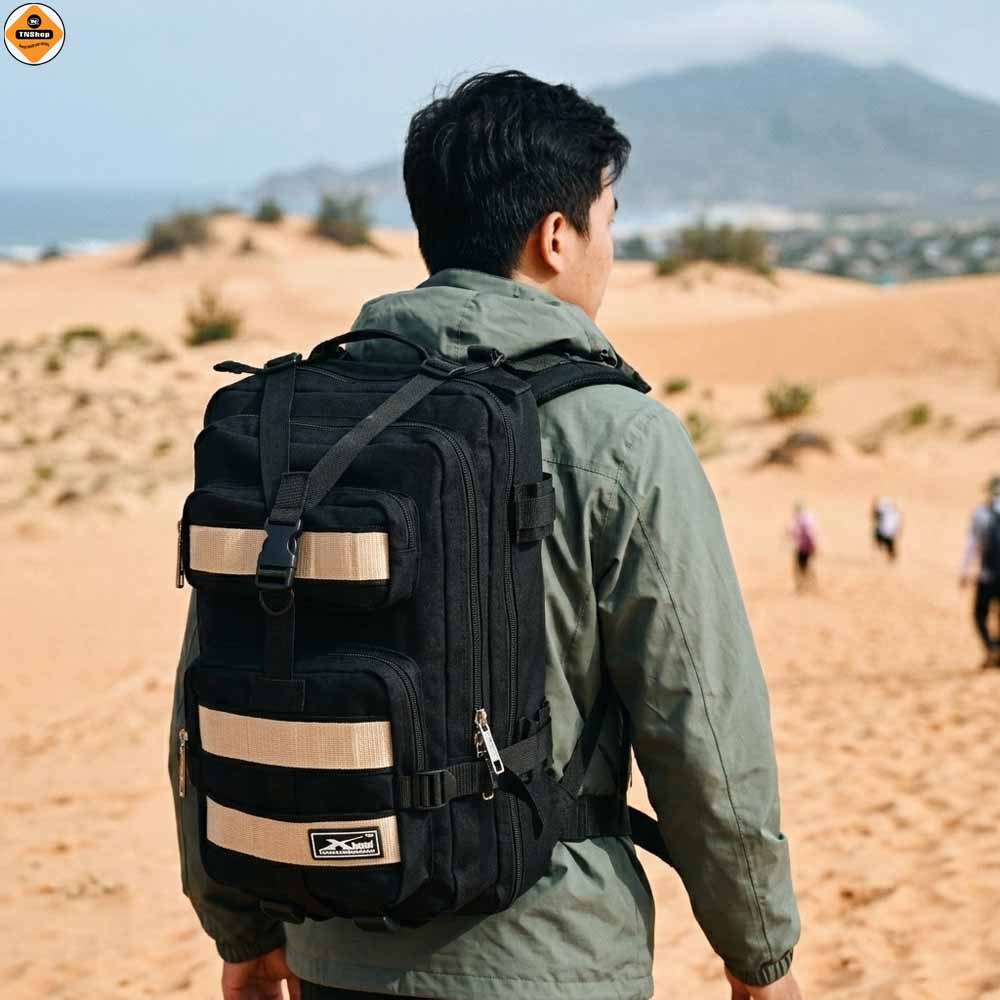 Balo Du Lịch Phượt Chống Nước Xbags Hike XB1003 Cỡ Lớn, Cá Tính Mạnh Mẽ, Đựng Laptop 17 Inch!