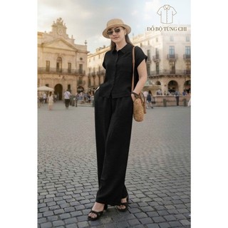 Set Bộ Đũi 7 Màu Hot Trend- Tay Ngắn Quần Ống Suông, Che Dáng, Thấm Hút Mồ Hôi