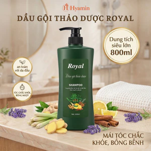 Dầu gội thảo dược Royal 800ML chính hãng ngăn ngừa gãy rụng sạch gàu phục hồi hư tổn