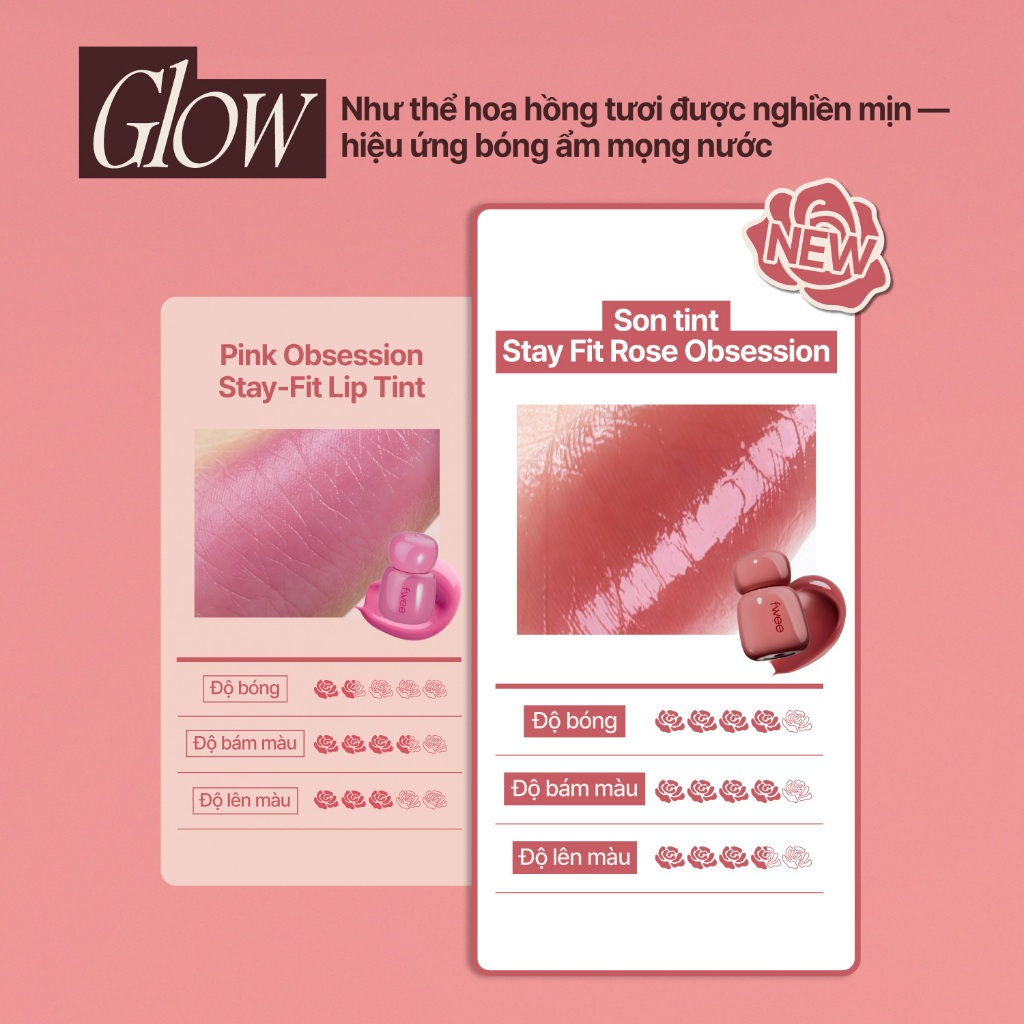 Son Kem Fwee Rose Obsession Stay-Fit Tint 3.5gam