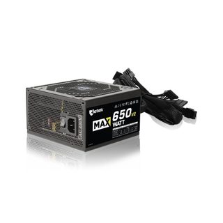 Nguồn Máy Tính Jetek MW650 V2 (MaxWatt) - Công Suất Thực 650W, Hệ Thống Cáp Dẹt Black Flat, Bảo Hành 3 Năm